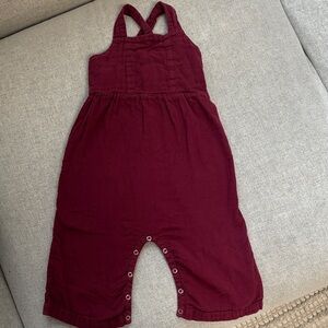 Kate Quinn Deep Red Kids Romper